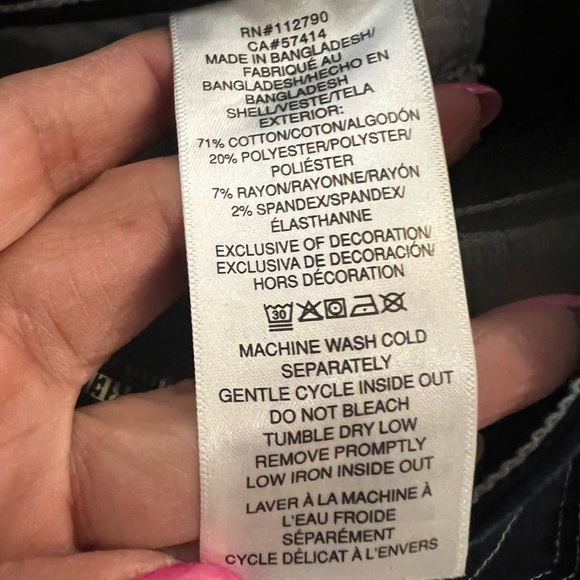 TRUE RELIGION VINTAGE BECCA BIG T FLAP BOOTCUT JEAN size 27 NWT - Picture 7 of 12